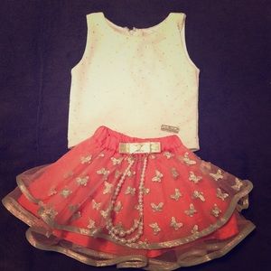 2pc dress for girls 6-9M size